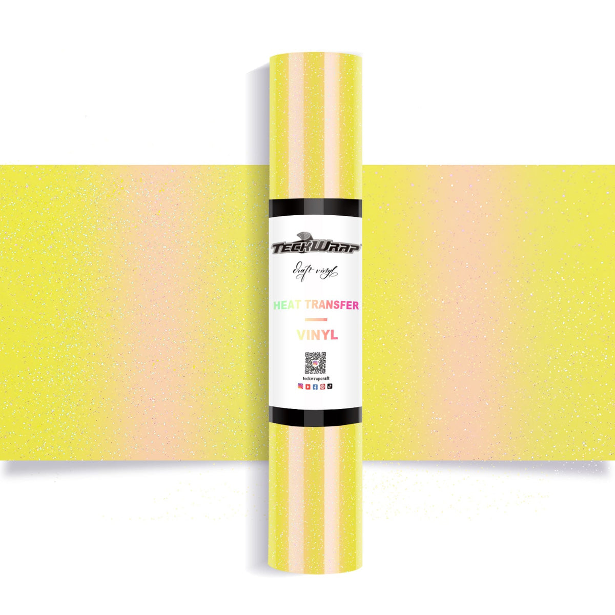 Chameleon Shimmer Heat Transfer Vinyl 5ft Roll - US to US / Olive Yellow - TeckwrapCraft