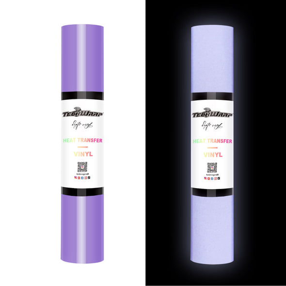 Reflective Heat Transfer Vinyl 5ft Roll - US to US / Pastel Purple - TeckwrapCraft