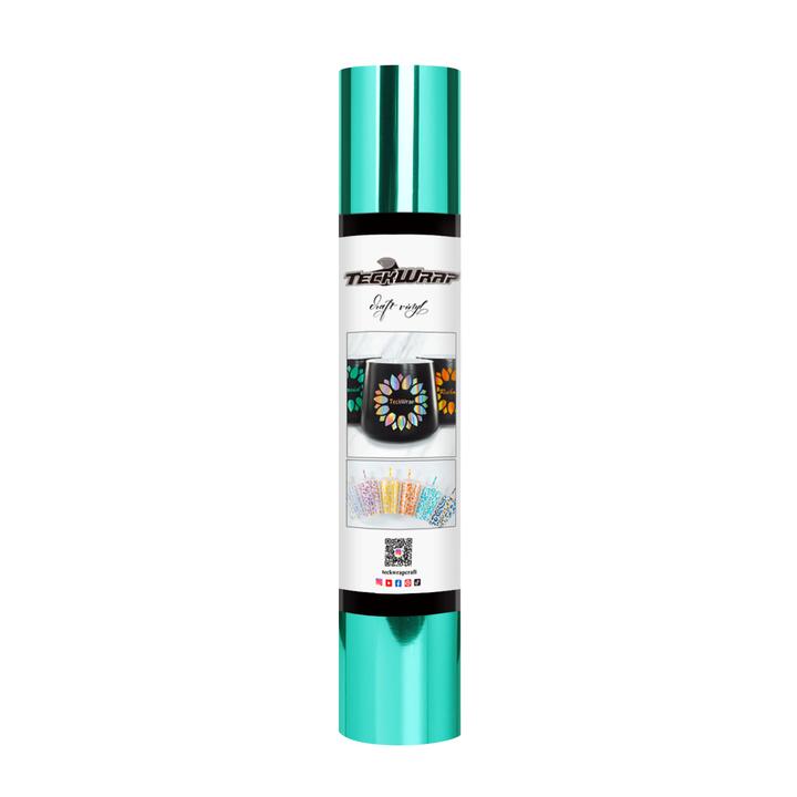 Mirror Chrome Adhesive Vinyl - US to US / 5ft / Emerald Green - TeckwrapCraft