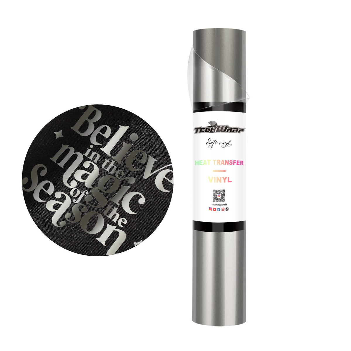 Iron On Metallic Pearlescent Heat Transfer Vinyl - TeckWrap Craft Europe