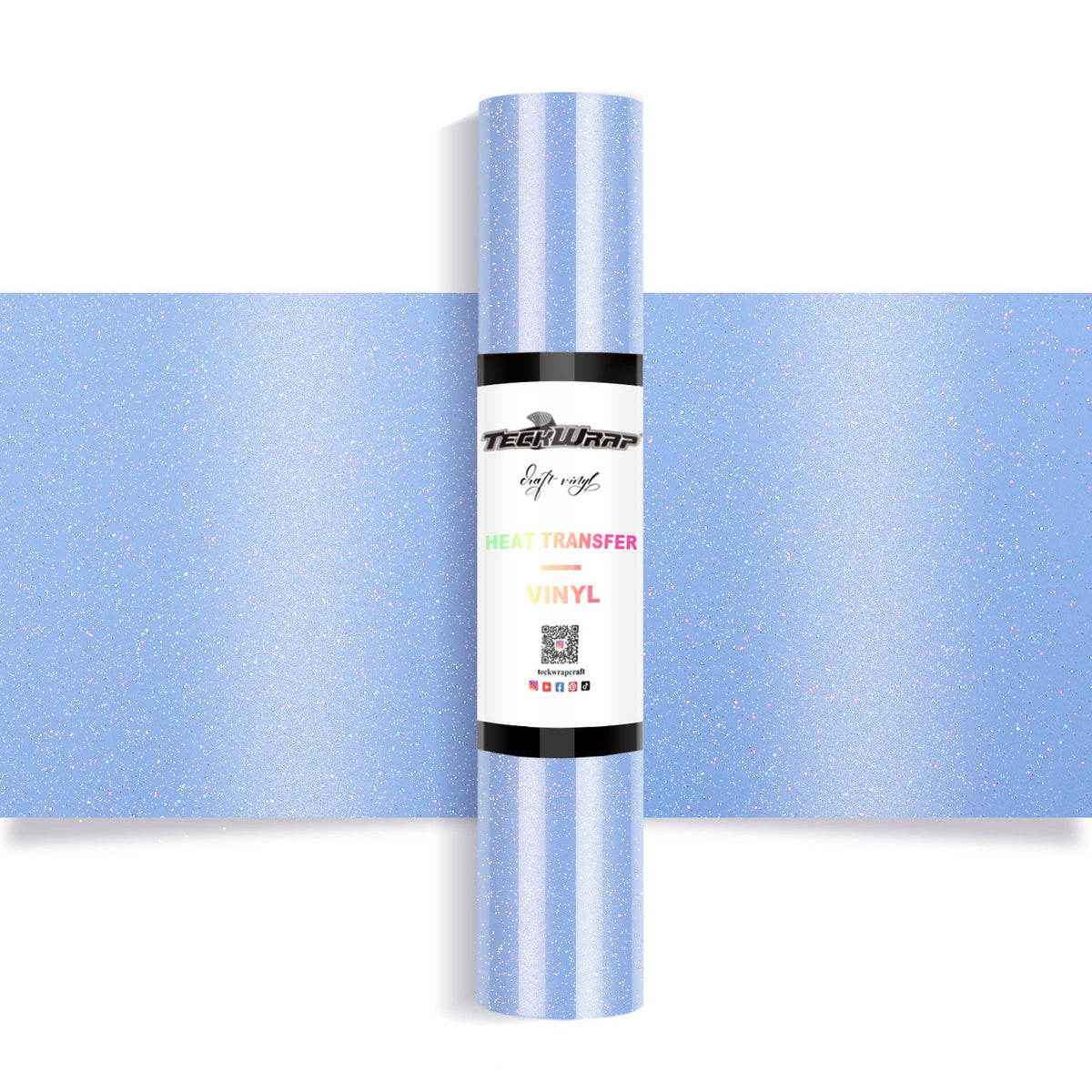Chameleon Shimmer Heat Transfer Vinyl 5ft Roll - US to US / Azure Blue - TeckwrapCraft