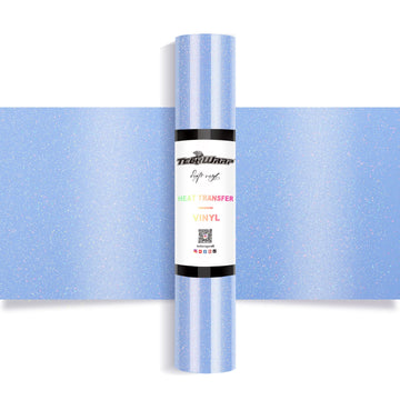 Chameleon Shimmer Heat Transfer Vinyl 5ft Roll - US to US / Azure Blue - TeckwrapCraft