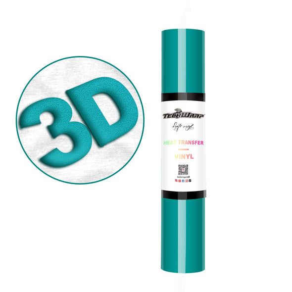 Iron On Puff Heat Transfer Vinyl Foil HTV Craft Vinyl Roll 3D - TeckWrap Craft Europe