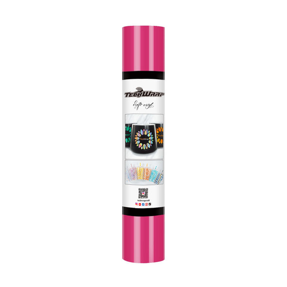 001G series 5ft Craft Vinyl (glossy) - Worldwide / 5ft / Ultra Pink - TeckwrapCraft
