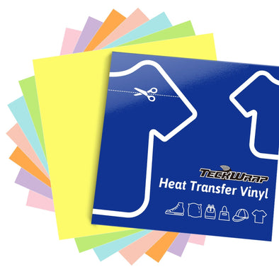 Pastel PU HTV Sheets Pack (7 PCS) - TeckWrap Craft Europe