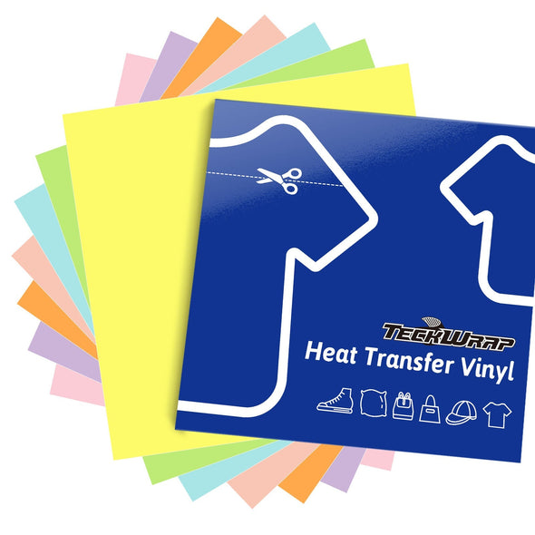 Pastel PU HTV Sheets Pack (7 PCS) - TeckWrap Craft Europe