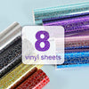 HOLOGRAPHIC ADHESIVE VINYL COBBLESTONE PATTERN SHEETS PACK - TeckWrap Craft Europe