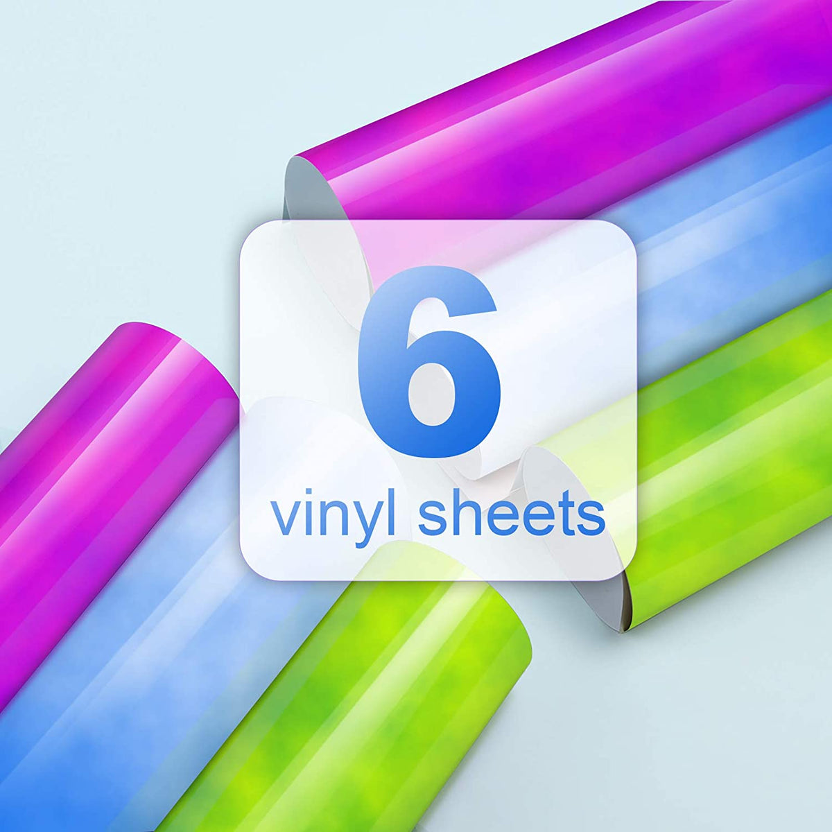 Neon Cold Color Changing Adhesive Vinyl Sheets Pack - TeckWrap Craft Europe