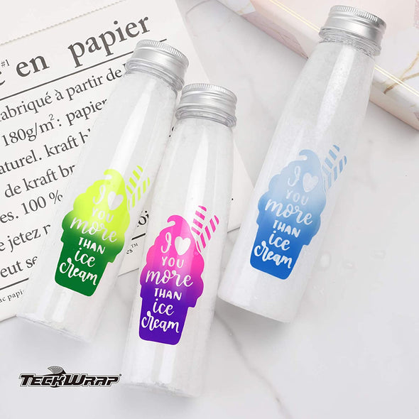 Neon Cold Color Changing Adhesive Vinyl Sheets Pack - TeckWrap Craft Europe