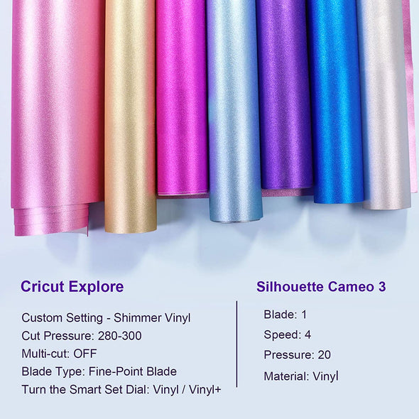 TeckWrap Craft Europe Glitter Adhesive Craft Vinyl Sheets Pack - TeckWrap Craft Europe