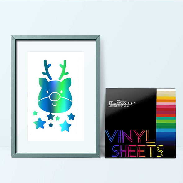 TeckWrap Craft Green Colors Self Adhesive Vinyl Sheets Pack - TeckWrap Craft Europe