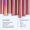 Rose Gold Adhesive Craft Vinyl Sheets Pack - TeckWrap Craft Europe