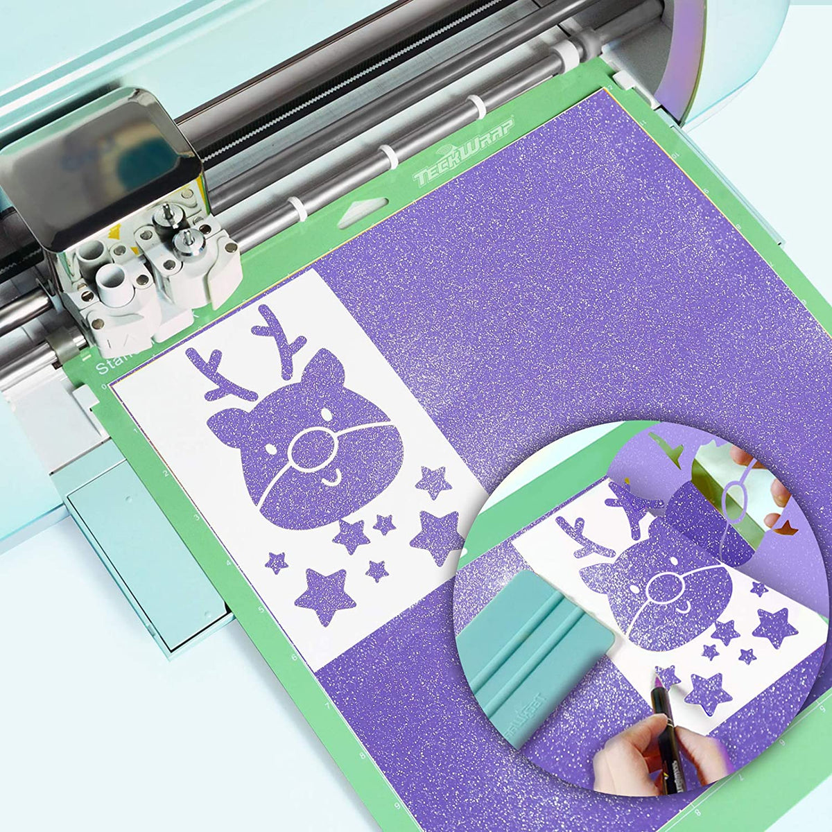 Shimmer Adhesive Vinyl Sheets Pack - TeckWrap Craft Europe