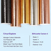 Textured Metallic Adhesive Vinyl Sheets Pack - TeckWrap Craft Europe