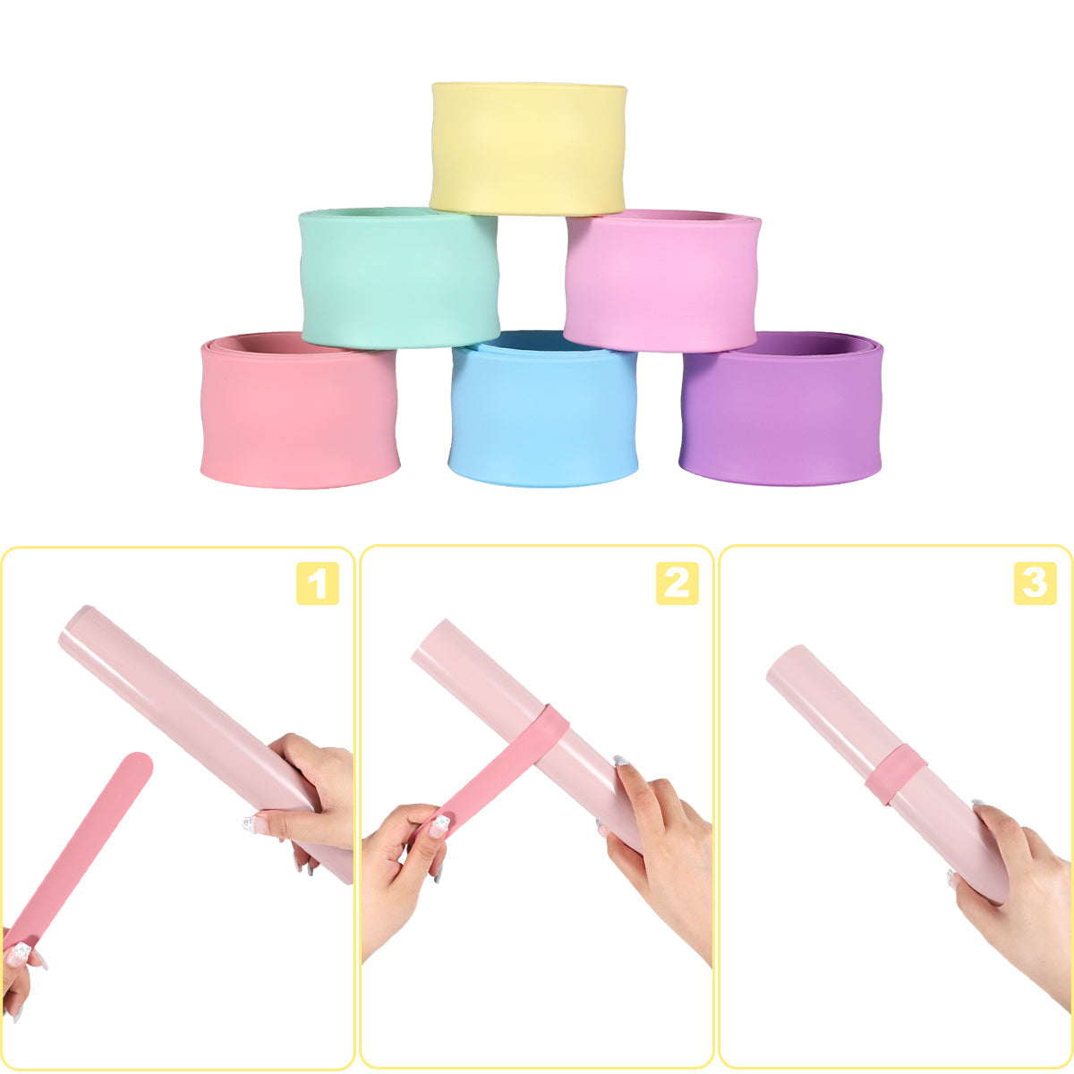 TECKWRAPCRAFT Silicone Slap Bracelets - TeckwrapCraft