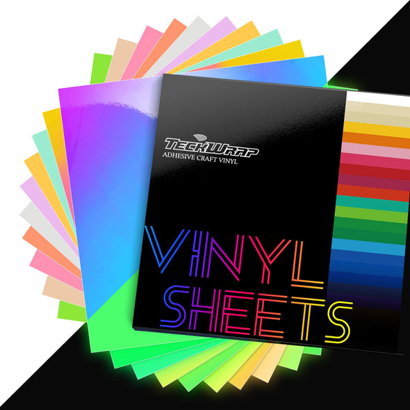 Glow in the Dark Vinyl Sheets Pack - TeckWrap Craft Europe