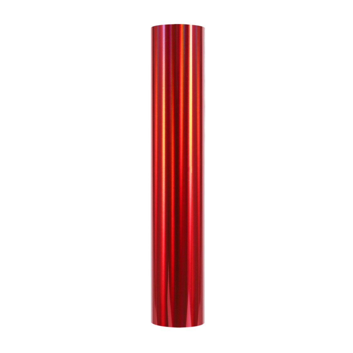 Flame red: A bright, bold, shiny scarlet red color.